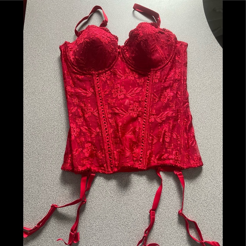 Roselle La Vie En Rose 🌹 Red Corset Size 34C